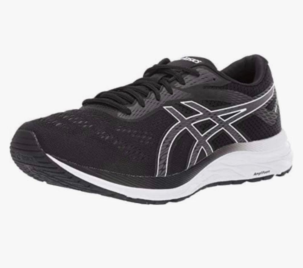 Asics Men's Gel-Excite 6 Running Shoe Sneaker 1012A150 Black White 7